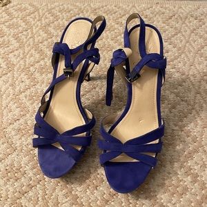 Blue Vince Camuto Open Toe Sandal Heels. Size 9